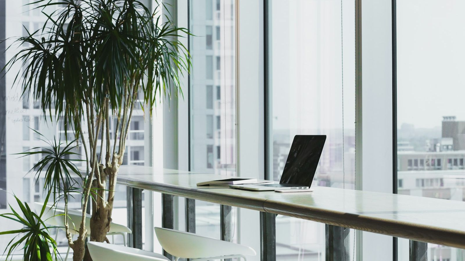 Bright modern office workspace